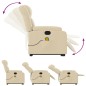 vidaXL Massagesessel mit Aufstehhilfe Creme Stoff vidaXL Massagesessel mit Aufstehhilfe Creme Stoff