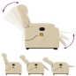 vidaXL Elektrischer Massagesessel mit Aufstehhilfe Creme Stoff vidaXL Elektrischer Massagesessel mit Aufstehhilfe Creme Stoff