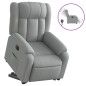 vidaXL Relaxsessel mit Aufstehhilfe Elektrisch Hellgrau Stoff vidaXL Relaxsessel mit Aufstehhilfe Elektrisch Hellgrau Stoff