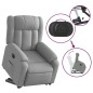 vidaXL Relaxsessel mit Aufstehhilfe Elektrisch Hellgrau Stoff vidaXL Relaxsessel mit Aufstehhilfe Elektrisch Hellgrau Stoff