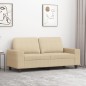 vidaXL 2-Sitzer-Sofa Creme 140 cm Stoff vidaXL 2-Sitzer-Sofa Creme 140 cm Stoff