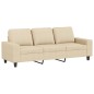 vidaXL 3-Sitzer-Sofa Creme 180 cm Stoff vidaXL 3-Sitzer-Sofa Creme 180 cm Stoff