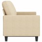 vidaXL 3-Sitzer-Sofa Creme 180 cm Stoff vidaXL 3-Sitzer-Sofa Creme 180 cm Stoff