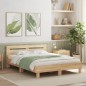 vidaXL Bettgestell mit Kopfteil Sonoma-Eiche 140x190 cm Holzwerkstoff vidaXL Bettgestell mit Kopfteil Sonoma-Eiche 140x190 cm Holzwerkstoff