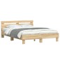 vidaXL Bettgestell mit Kopfteil Sonoma-Eiche 140x190 cm Holzwerkstoff vidaXL Bettgestell mit Kopfteil Sonoma-Eiche 140x190 cm Holzwerkstoff