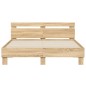 vidaXL Bettgestell mit Kopfteil Sonoma-Eiche 140x190 cm Holzwerkstoff vidaXL Bettgestell mit Kopfteil Sonoma-Eiche 140x190 cm Holzwerkstoff