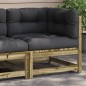 vidaXL Garten-Ecksofa mit Kissen Kiefernholz Imprägniert vidaXL Garten-Ecksofa mit Kissen Kiefernholz Imprägniert