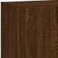 vidaXL 4-tlg. Wohnwand mit LED-Beleuchtung Braun Eiche Holzwerkstoff vidaXL 4-tlg. Wohnwand mit LED-Beleuchtung Braun Eiche Holzwerkstoff