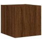 vidaXL 4-tlg. Wohnwand mit LED-Beleuchtung Braun Eiche Holzwerkstoff vidaXL 4-tlg. Wohnwand mit LED-Beleuchtung Braun Eiche Holzwerkstoff
