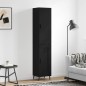 Highboard Schwarz 34,5x34x180 cm Holzwerkstoff Highboard Schwarz 34,5x34x180 cm Holzwerkstoff
