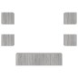 vidaXL 6-tlg. Wohnwand mit LED-Beleuchtung Grau Sonoma Holzwerkstoff vidaXL 6-tlg. Wohnwand mit LED-Beleuchtung Grau Sonoma Holzwerkstoff