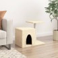 vidaXL Kratzbaum mit Sisal-Kratzsäulen Creme 50,5 cm vidaXL Kratzbaum mit Sisal-Kratzsäulen Creme 50,5 cm