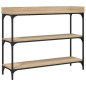 vidaXL Konsolentisch mit Ablagen Sonoma-Eiche 100x30x80 cm vidaXL Konsolentisch mit Ablagen Sonoma-Eiche 100x30x80 cm