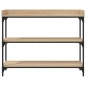 vidaXL Konsolentisch mit Ablagen Sonoma-Eiche 100x30x80 cm vidaXL Konsolentisch mit Ablagen Sonoma-Eiche 100x30x80 cm
