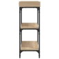 vidaXL Konsolentisch mit Ablagen Sonoma-Eiche 100x30x80 cm vidaXL Konsolentisch mit Ablagen Sonoma-Eiche 100x30x80 cm