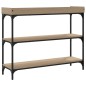 vidaXL Konsolentisch mit Ablagen Sonoma-Eiche 100x30x80 cm vidaXL Konsolentisch mit Ablagen Sonoma-Eiche 100x30x80 cm