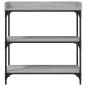 vidaXL Konsolentisch mit Ablagen Grau Sonoma 75x30x80 cm vidaXL Konsolentisch mit Ablagen Grau Sonoma 75x30x80 cm