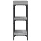 vidaXL Konsolentisch mit Ablagen Grau Sonoma 75x30x80 cm vidaXL Konsolentisch mit Ablagen Grau Sonoma 75x30x80 cm