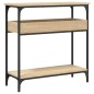 vidaXL Konsolentisch mit Ablage Sonoma-Eiche 75x29x75cm Holzwerkstoff vidaXL Konsolentisch mit Ablage Sonoma-Eiche 75x29x75cm Holzwerkstoff
