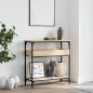 vidaXL Konsolentisch mit Ablage Sonoma-Eiche 75x29x75cm Holzwerkstoff vidaXL Konsolentisch mit Ablage Sonoma-Eiche 75x29x75cm Holzwerkstoff