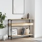 vidaXL Konsolentisch mit Ablage Sonoma-Eiche 100x29x75cm Holzwerkstoff vidaXL Konsolentisch mit Ablage Sonoma-Eiche 100x29x75cm Holzwerkstoff