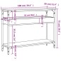 vidaXL Konsolentisch mit Ablage Sonoma-Eiche 100x29x75cm Holzwerkstoff vidaXL Konsolentisch mit Ablage Sonoma-Eiche 100x29x75cm Holzwerkstoff