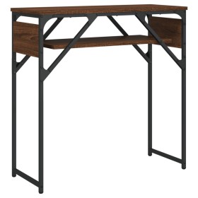vidaXL Konsolentisch mit Ablage Braun Eichen-Optik 75x30x75cm