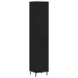 Highboard Schwarz 34,5x34x180 cm Holzwerkstoff Highboard Schwarz 34,5x34x180 cm Holzwerkstoff