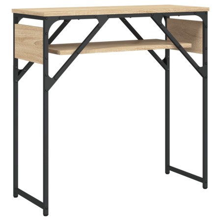 vidaXL Konsolentisch mit Ablage Sonoma-Eiche 75x30x75cm Holzwerkstoff