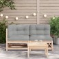 vidaXL Gartensofa mit Kissen 2-Sitzer Massivholz Kiefer vidaXL Gartensofa mit Kissen 2-Sitzer Massivholz Kiefer