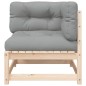 vidaXL Gartensofa mit Kissen 2-Sitzer Massivholz Kiefer vidaXL Gartensofa mit Kissen 2-Sitzer Massivholz Kiefer