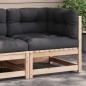 vidaXL Garten-Ecksofa mit Kissen Massivholz Kiefer vidaXL Garten-Ecksofa mit Kissen Massivholz Kiefer