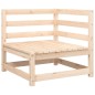 vidaXL Garten-Ecksofa mit Kissen Massivholz Kiefer vidaXL Garten-Ecksofa mit Kissen Massivholz Kiefer