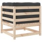 vidaXL Garten-Ecksofa mit Kissen Massivholz Kiefer vidaXL Garten-Ecksofa mit Kissen Massivholz Kiefer