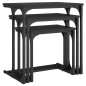 vidaXL Satztische 3 Stk. Schwarz Holzwerkstoff vidaXL Satztische 3 Stk. Schwarz Holzwerkstoff