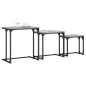 vidaXL Satztische 3 Stk. Grau Sonoma Holzwerkstoff vidaXL Satztische 3 Stk. Grau Sonoma Holzwerkstoff