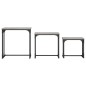 vidaXL Satztische 3 Stk. Grau Sonoma Holzwerkstoff vidaXL Satztische 3 Stk. Grau Sonoma Holzwerkstoff