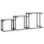vidaXL Satztische 3 Stk. Grau Sonoma Holzwerkstoff vidaXL Satztische 3 Stk. Grau Sonoma Holzwerkstoff