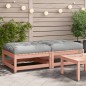 vidaXL Gartenhocker mit Kissen 2 Stk. Massivholz Douglasie vidaXL Gartenhocker mit Kissen 2 Stk. Massivholz Douglasie