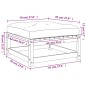 vidaXL Gartenhocker mit Kissen 2 Stk. Massivholz Douglasie vidaXL Gartenhocker mit Kissen 2 Stk. Massivholz Douglasie