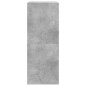 vidaXL Schuhschrank mit 2 Klappen Betongrau 80x42x108 cm vidaXL Schuhschrank mit 2 Klappen Betongrau 80x42x108 cm