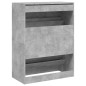 vidaXL Schuhschrank mit 2 Klappen Betongrau 80x42x108 cm vidaXL Schuhschrank mit 2 Klappen Betongrau 80x42x108 cm