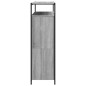 vidaXL Schuhschrank mit 4 Klappen Grau Sonoma 100x34x112 cm vidaXL Schuhschrank mit 4 Klappen Grau Sonoma 100x34x112 cm