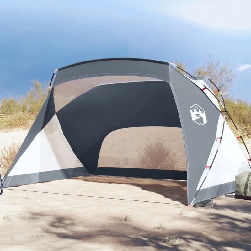 vidaXL Strandzelt Grau 274x178x170/148 cm 185T Polyester vidaXL Strandzelt Grau 274x178x170/148 cm 185T Polyester
