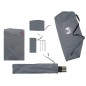 vidaXL Strandzelt Grau 274x178x170/148 cm 185T Polyester vidaXL Strandzelt Grau 274x178x170/148 cm 185T Polyester