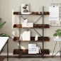 vidaXL Bücherregal 4 Böden Räuchereiche 100x33x145,5 cm Holzwerkstoff vidaXL Bücherregal 4 Böden Räuchereiche 100x33x145,5 cm Holzwerkstoff