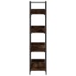 vidaXL Bücherregal 4 Böden Räuchereiche 100x33x145,5 cm Holzwerkstoff vidaXL Bücherregal 4 Böden Räuchereiche 100x33x145,5 cm Holzwerkstoff