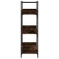 vidaXL Bücherregal 3 Böden Räuchereiche 100x33x108,5 cm Holzwerkstoff vidaXL Bücherregal 3 Böden Räuchereiche 100x33x108,5 cm Holzwerkstoff