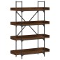 vidaXL Bücherregal 4 Böden Braun Eiche-Optik 100x33x145,5 cm vidaXL Bücherregal 4 Böden Braun Eiche-Optik 100x33x145,5 cm