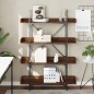 vidaXL Bücherregal 4 Böden Braun Eiche-Optik 100x33x145,5 cm vidaXL Bücherregal 4 Böden Braun Eiche-Optik 100x33x145,5 cm